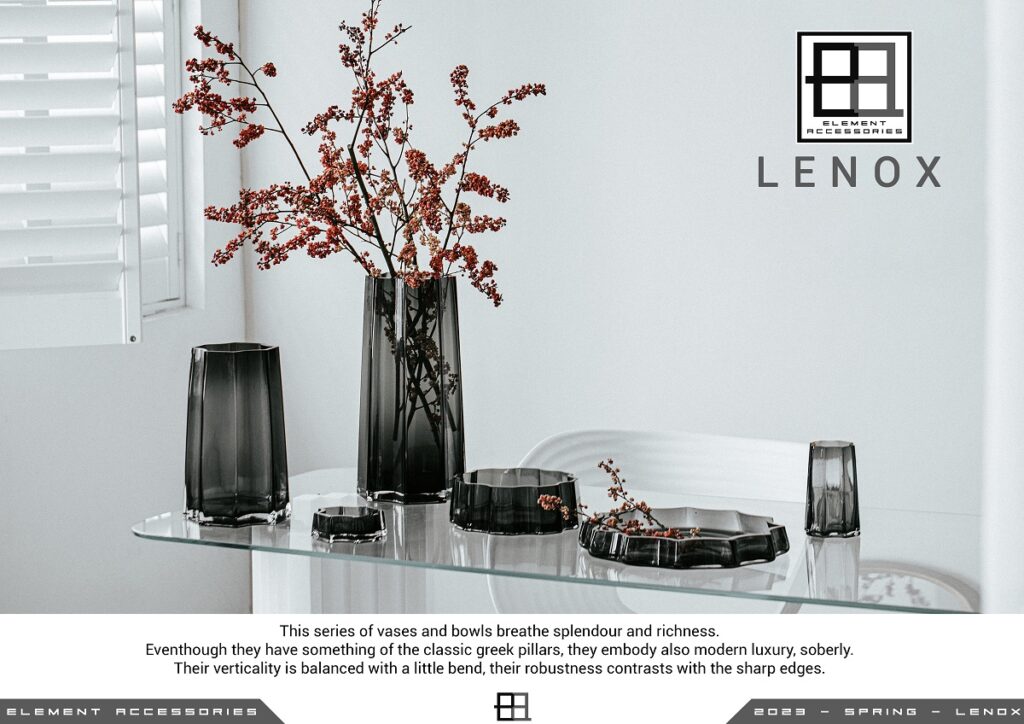 lenox luxury series of glass vases