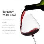 burgundy red wineglass unbreakable quality crystal