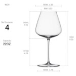 burgundy red wineglass unbreakable quality crystal