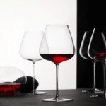 burgundy red wineglass unbreakable quality crystal